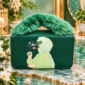 Ziqvani Luxe Fur Accent Women’s Shoulder Bag – Green