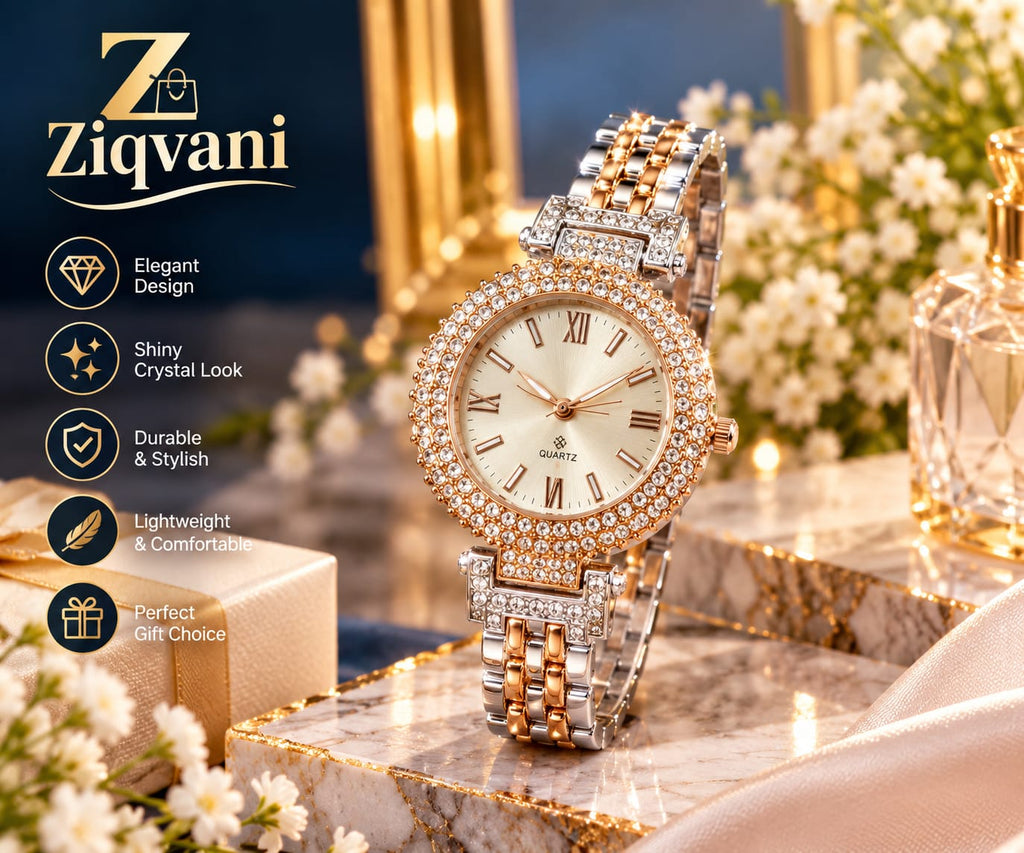 Ziqvani Crystal Stone Luxury Women’s Watch
