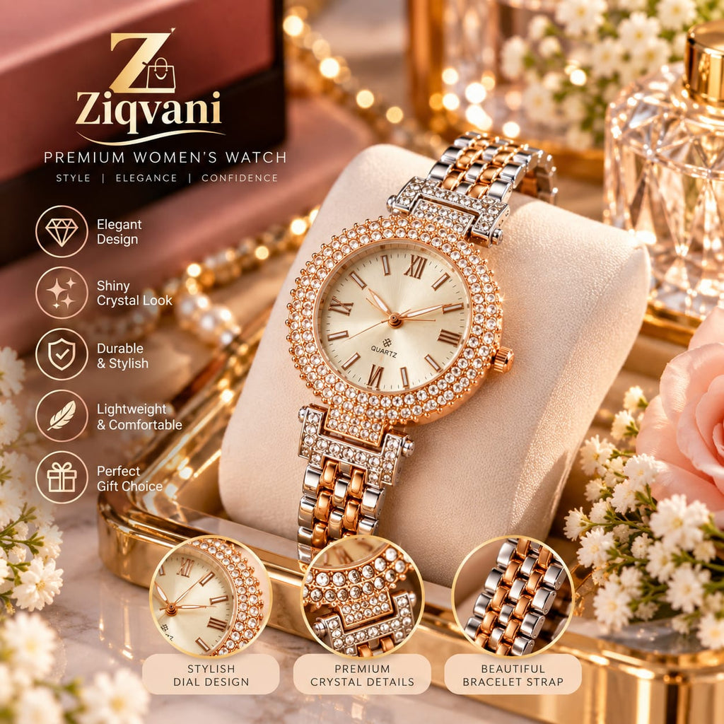 Ziqvani Crystal Stone Luxury Women’s Watch